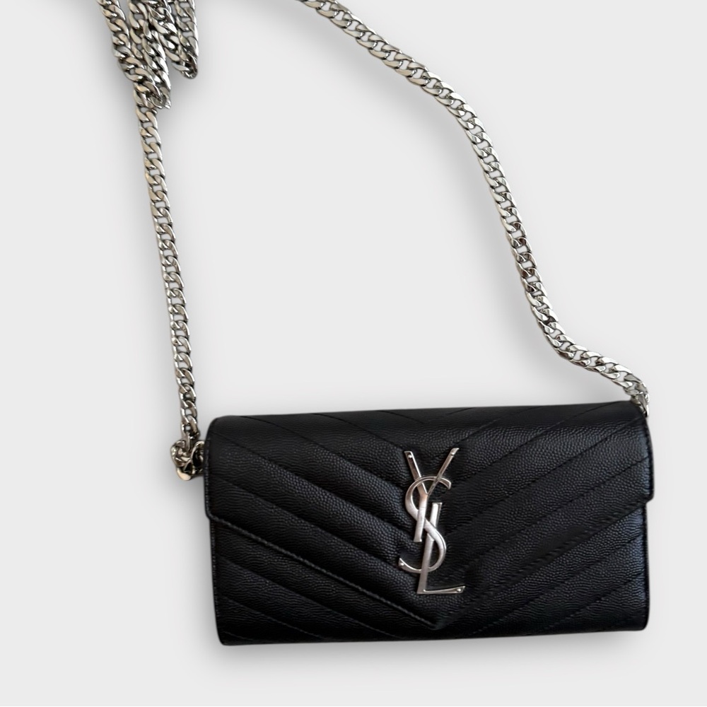 Saint Laurent YSL Grain de Poudre Wallet - ALL INCLUSIONS - Picture 15 of 16